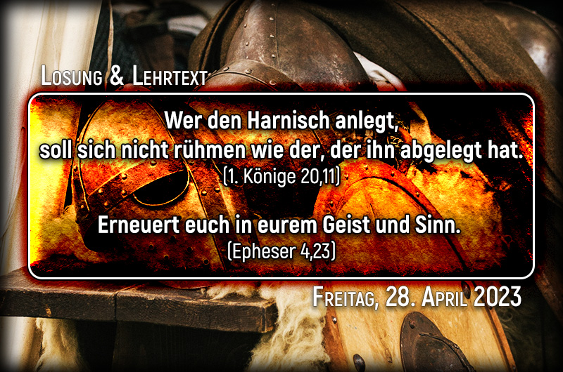 Losung & Lehrtext als Grafik für Freitag, den 28. April 2023
