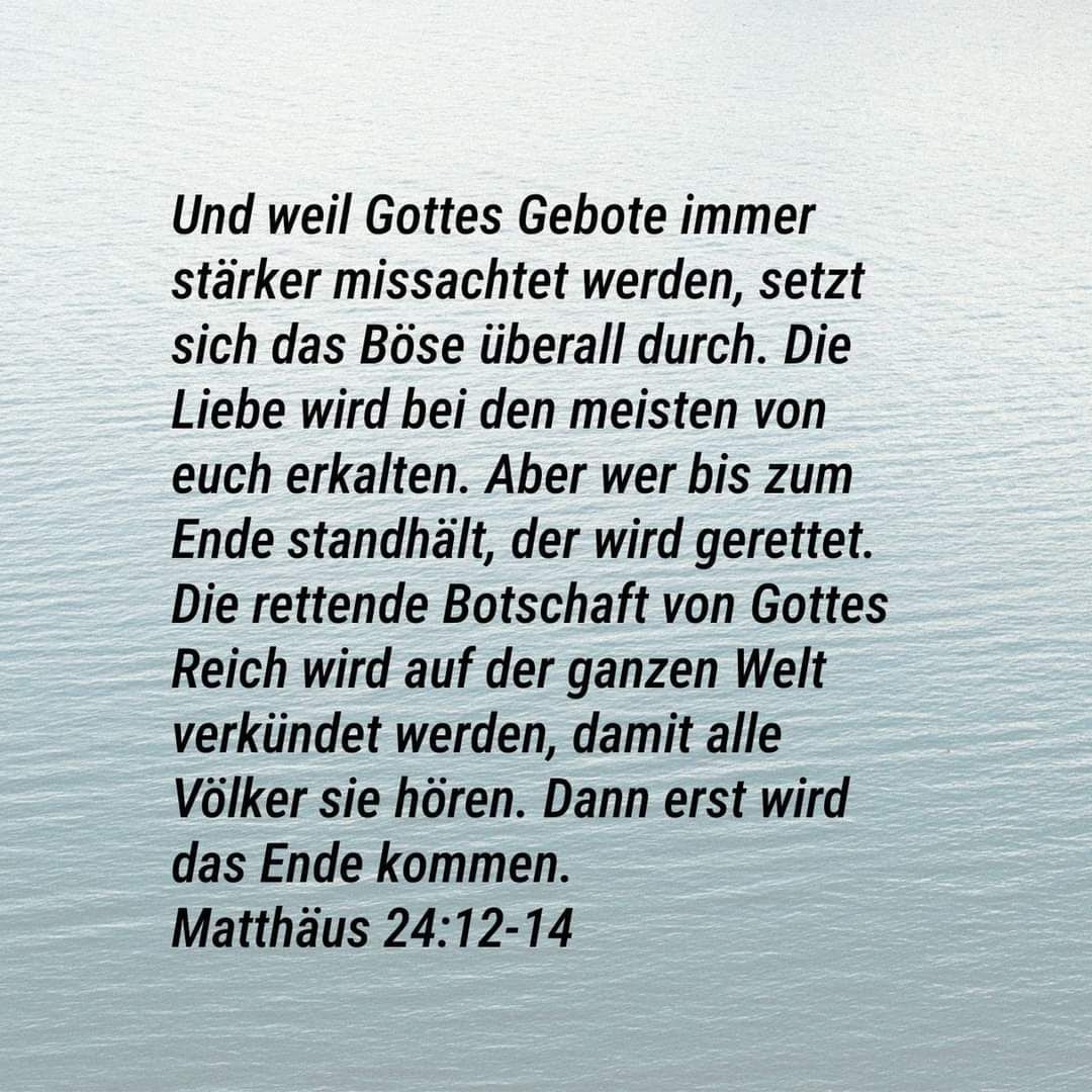 Matthäus 24,12-14
