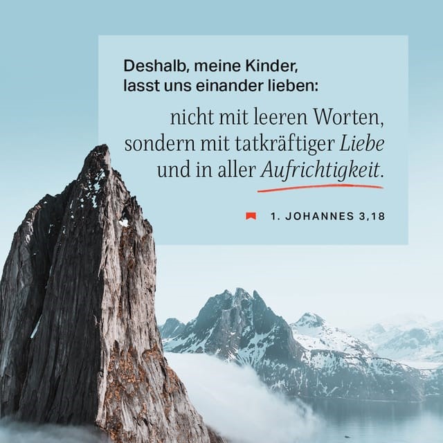 YouVersion - 1. Johannes 3,18